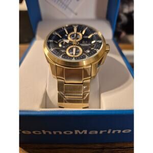 Techno Marine x Invicta Quantum Men's Watch 44mm Gold Steel TM318120